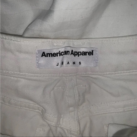 American Apparel vintage white jean shorts - Picture 3 of 4